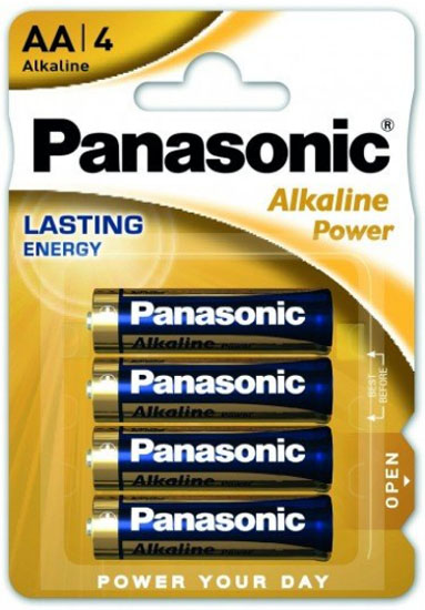 Щелочные пальчиковые батарейки Panasonic Alkaline Power AA (LR6)