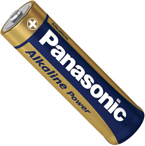 AA Panasonic Alkaline Power пальчиковые батарейки.