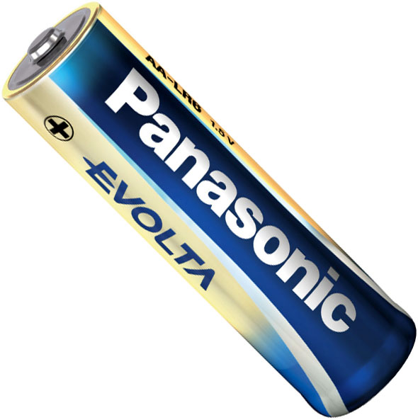 Щелочные батарейки Panasonic Evolta AA.