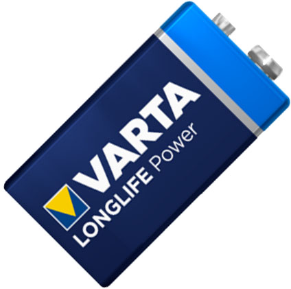 Varta LongLife Power Крона 9В Alkaline щелочная батарейка на 9V.